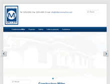 Tablet Screenshot of millerconstructora.com